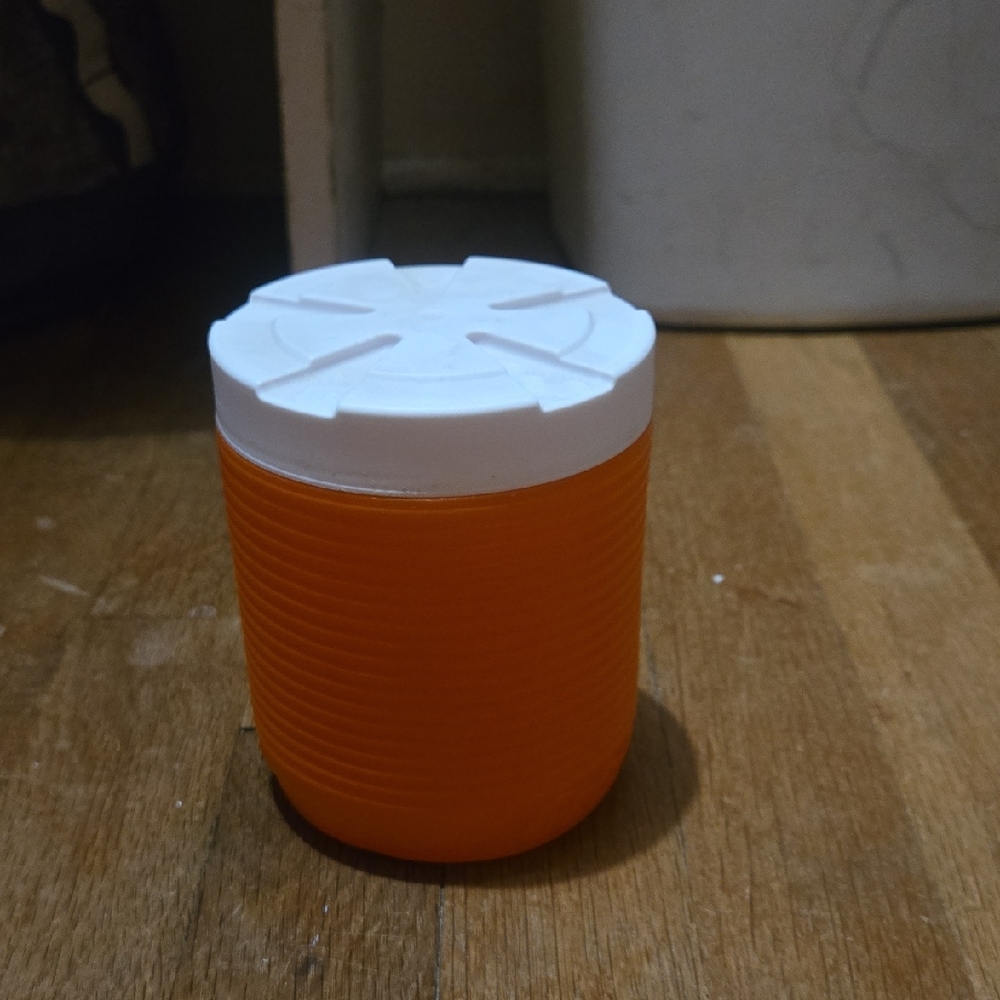 Orange and White Food Storage Container
